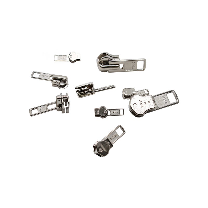 YKK ZipperStop Wholesale - Zipper Repair Kit Solution 9 Sets YKK Auto Lock Sliders Assorted 3 of #3, 2 of #5, 2 of #7 and 2 of #10 Included Top & Bottom Stops Made in USA (YKK Aluminum Auto Lock Sliders) - Image 3